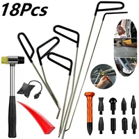 18pcs automotive paintless dent repair removal tools puller kits hail repair tools hooks rods wedge pump tap down pen