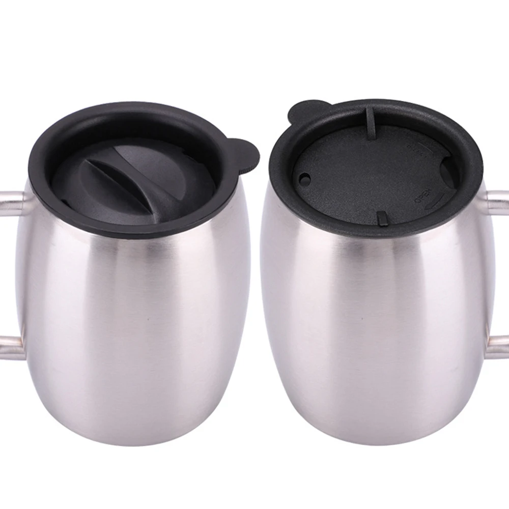 14 унций кофейная кружка из нержавеющей стали пивная чашка с двойными стенками