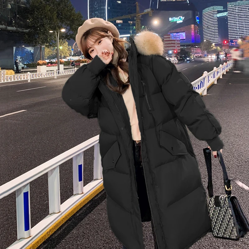 Parka Autumn Winter Jacket Women Clothes Vintage Warm Coat Female Women's Down Cotton Jacket Warm Thick Long Parkas Oversized