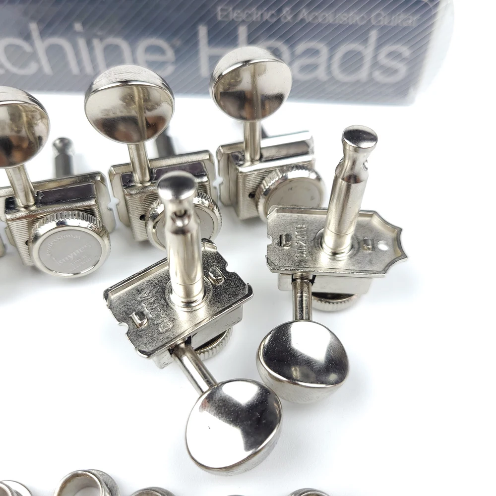 kaynes vintage nickel silber schloss string tuner elektrische gitarre mechaniken mechaniken für st tl gitarre locking tuning pegs free global shi
