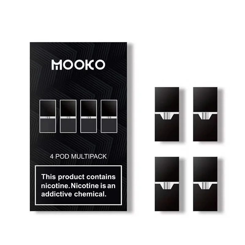 Портативный вейп карандаш MOOKO 4 цвета совместимый с juul pod светодиодный индикатор