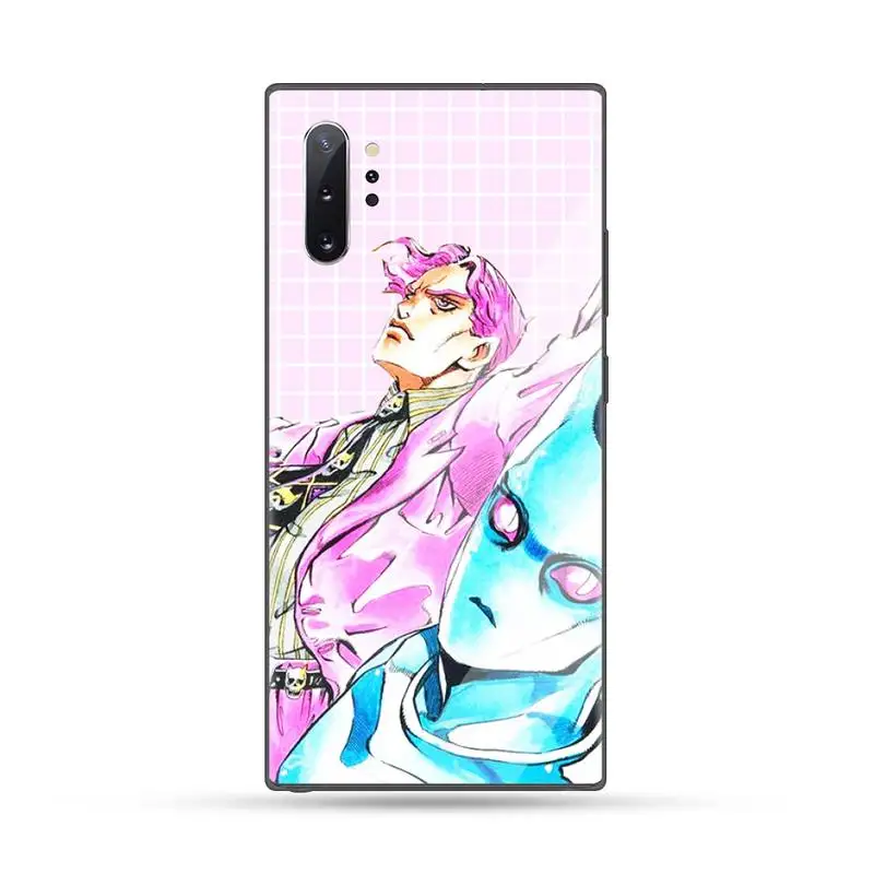 

Anime JoJo Killer Queen Phone Case Tempered glass For Samsung S6 S7 edge S8 S9 S10 e plus note8 9 10 pro
