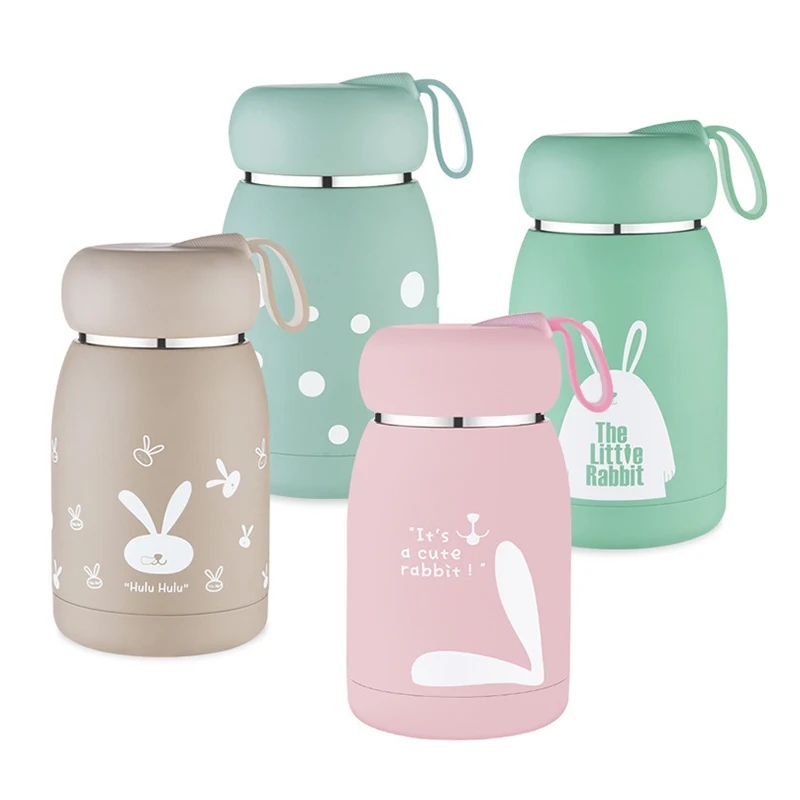 320 мл Вакуумный термос с мультяшными животными колба Детская школьная