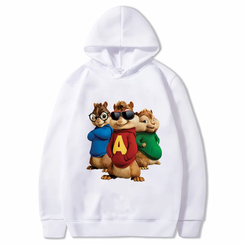 

Cute Chipmunk Pattern Printed Hoodie Boys and Girls Hip-hop Fashion Sportswear Autumn and Winter Long-sleeved Fleece Sweatshirt