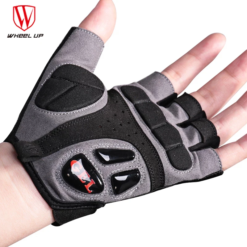 

WHEEL UP GEL Cycling Gloves Half Finger Shockproof Resistant Breathable MTB Road Bicycle Gloves Men Women Sports Bike Equipment