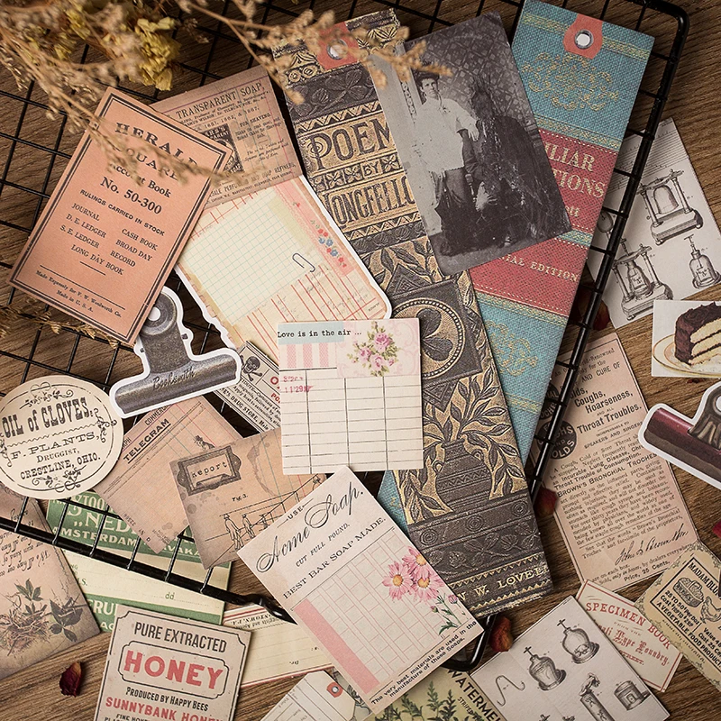 Бирки наклейки журнал скрапбукинг ремесло дневник альбом винтажные старые фото