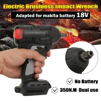 wireless wrench electric tool 18v 350nm electric brushless rechargeable impact wrench 12 socket for makita battery