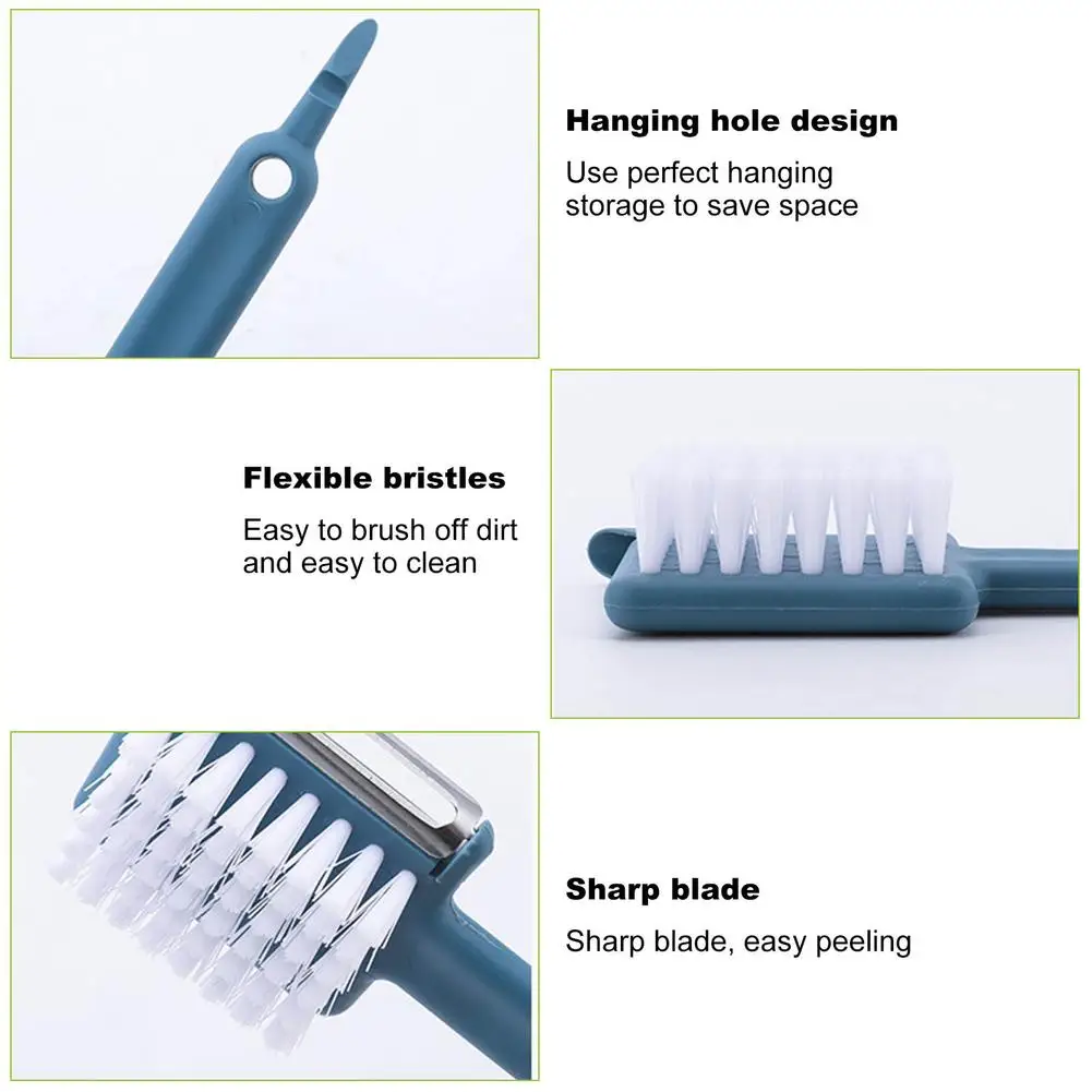 

New Multifunction Kitchen Gadgets Vegetable Fruit Peeler Parer Cutter Tools Bottle Cap Opener Garlic Masher 1 Pieces