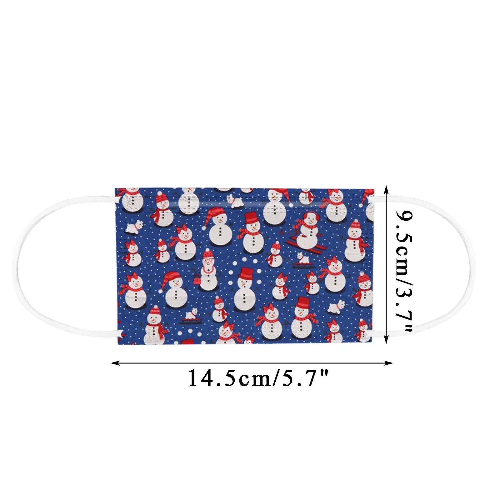 

10pc Face Mask For Children Kids Non-Woven Fabric Mascarillas Boys Girls Christmas Print 3 Layer Disposable Mouth Safety Masks