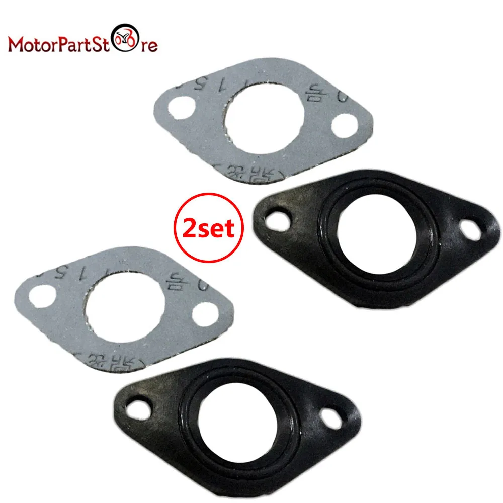 20 мм КАРБЮРАТОР впускной трубопровод прокладка уплотнения комплект для 50cc 110cc 125cc