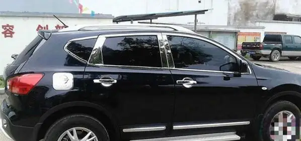 Для NISSAN QASHQAI J10 2008 2013 хромированная накладка на окно столб декоративное украшение