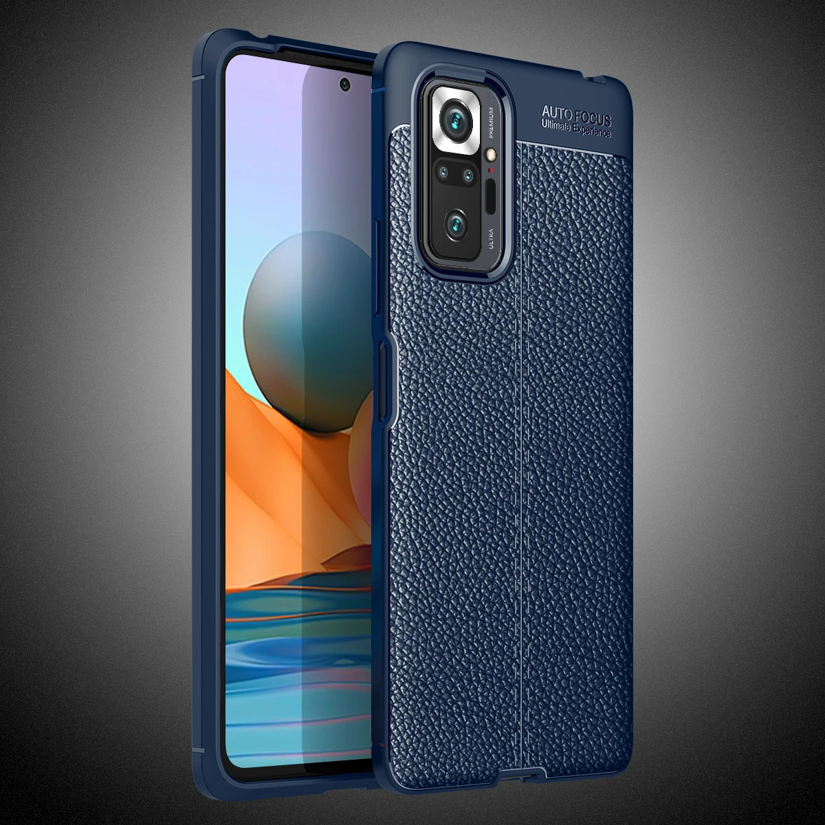 

Soft Silicone Case For Xiaomi Redmi Note 10 Pro Cases Leather Pattern ShockProof TPU Cover For Redmi Note 10Pro Case Frosted