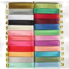 Ширина 15 мм (58 дюйма), полиэфирная сатиновая гладкая Однослойная косая вязкакосая лента, лента для одежды, одеяло, ткань, аксессуары для шитья и рукоделия