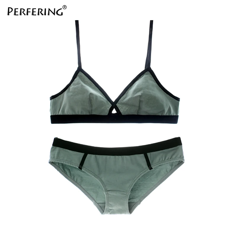 Perfering нижнее белье сексуальный бюстгальтер Se Bralette ультратонкий бюстгальтер без косточек глубокий v-образный вырез Соблазнительный комплект нижнего белья BH женский дропшоппинг - Цвет: GREEN