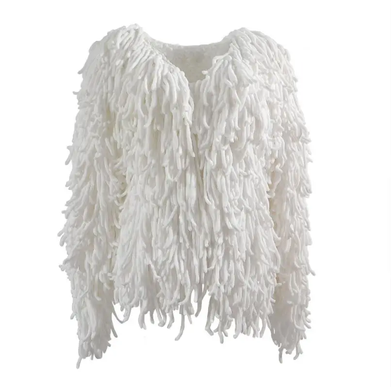 Женская Шуба из искусственного меха осенне-зимний Кардиган мягкая шуба теплая