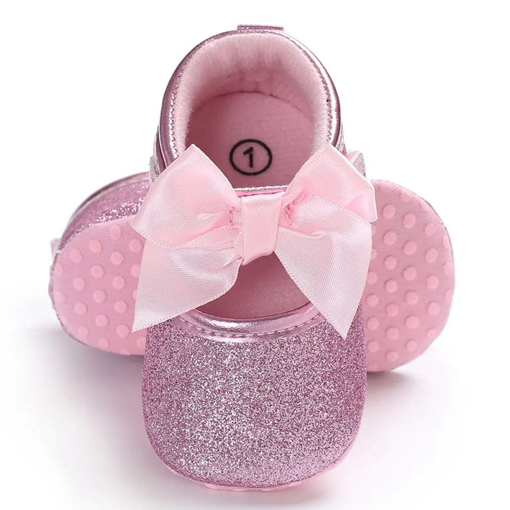 

C431 Baby Princess Windy Butterfly Knot Soft-soled Walking Shoes Soft Breathable Baby Shoes Toddler Infant Baby Shoes