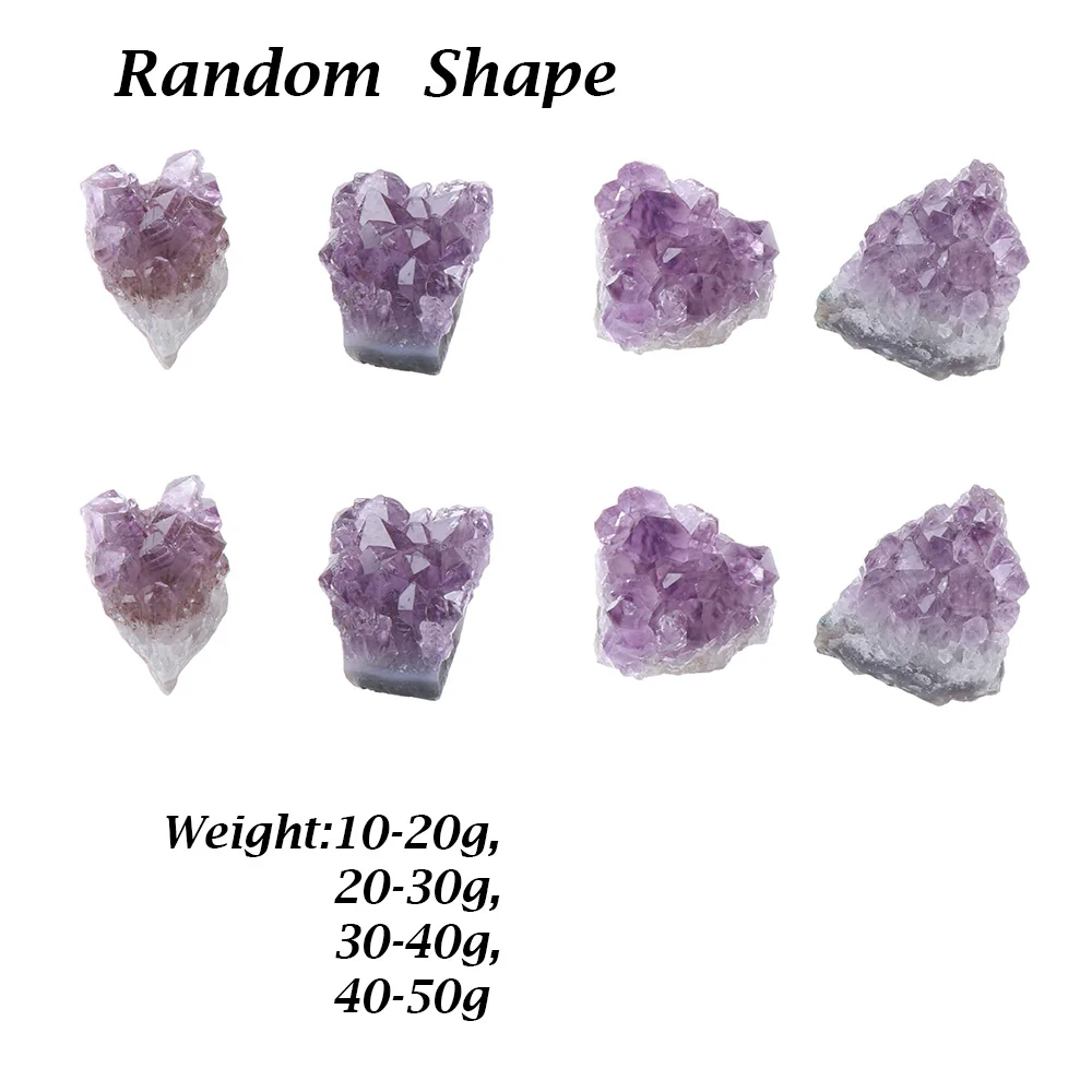 DIY ювелирные аксессуары фиолетовый гравий бак украшение лечебный камень