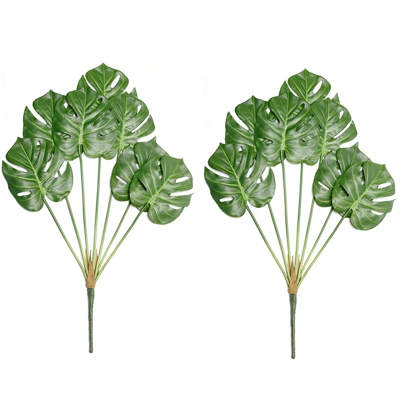 

Искусственные пальмовых листьев тропические растения, искусственные листья вечерние украшения, Jungle Beach на день рождения настольная украше...