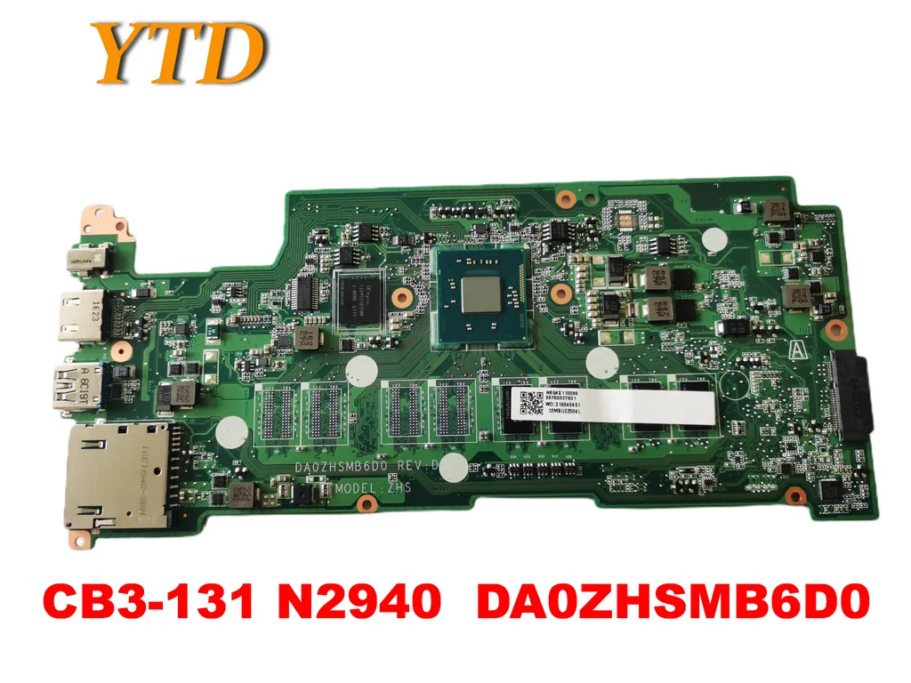 

Оригинальный Для ACER Chromebook CB3-131 Материнская плата ноутбука CB3-131 N2940 DA0ZHSMB6D0 испытанное хорошее Бесплатная доставка