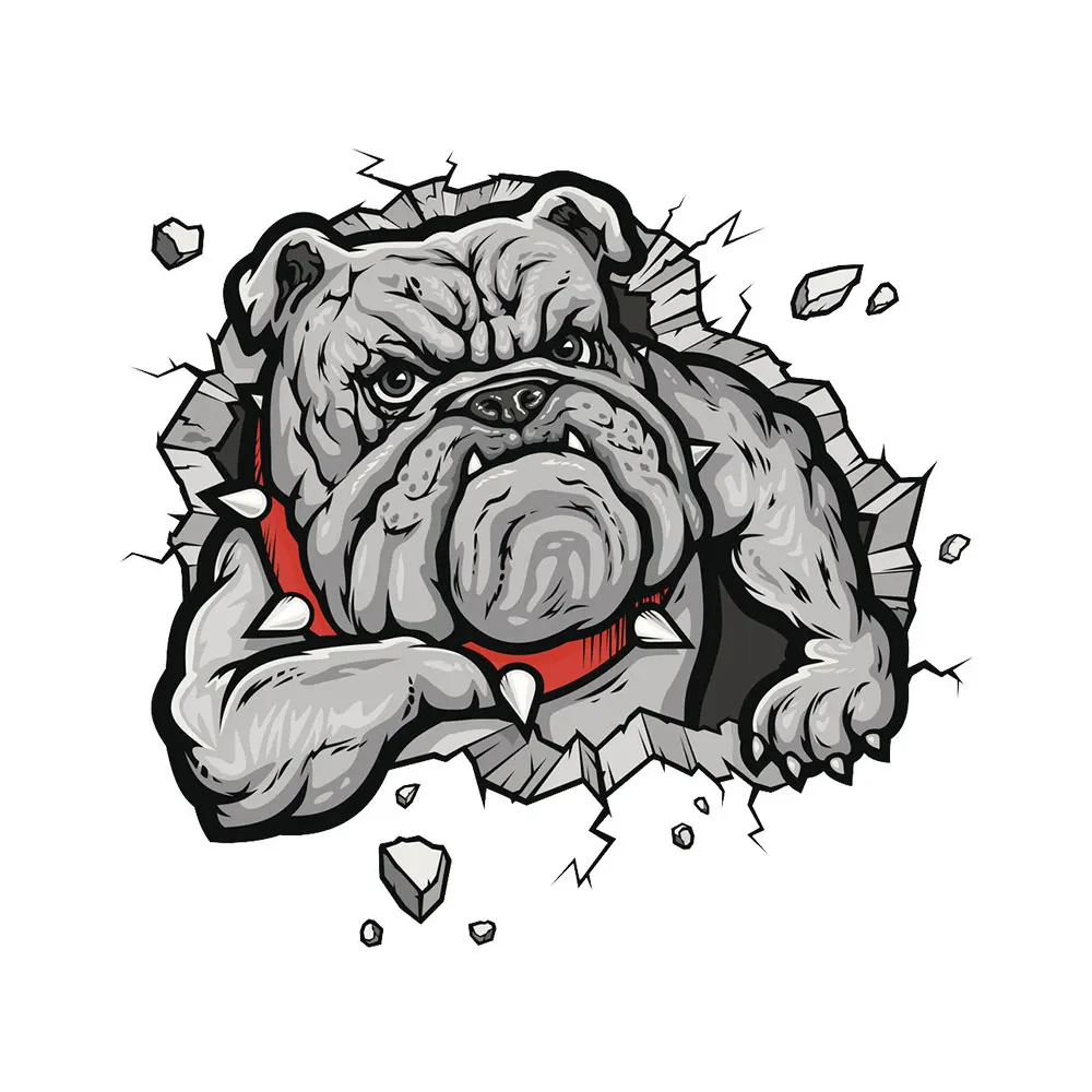 Автомобильная наклейка DSYCAR 2 шт./лот с милой собакой кошкой наклейки из ПВХ