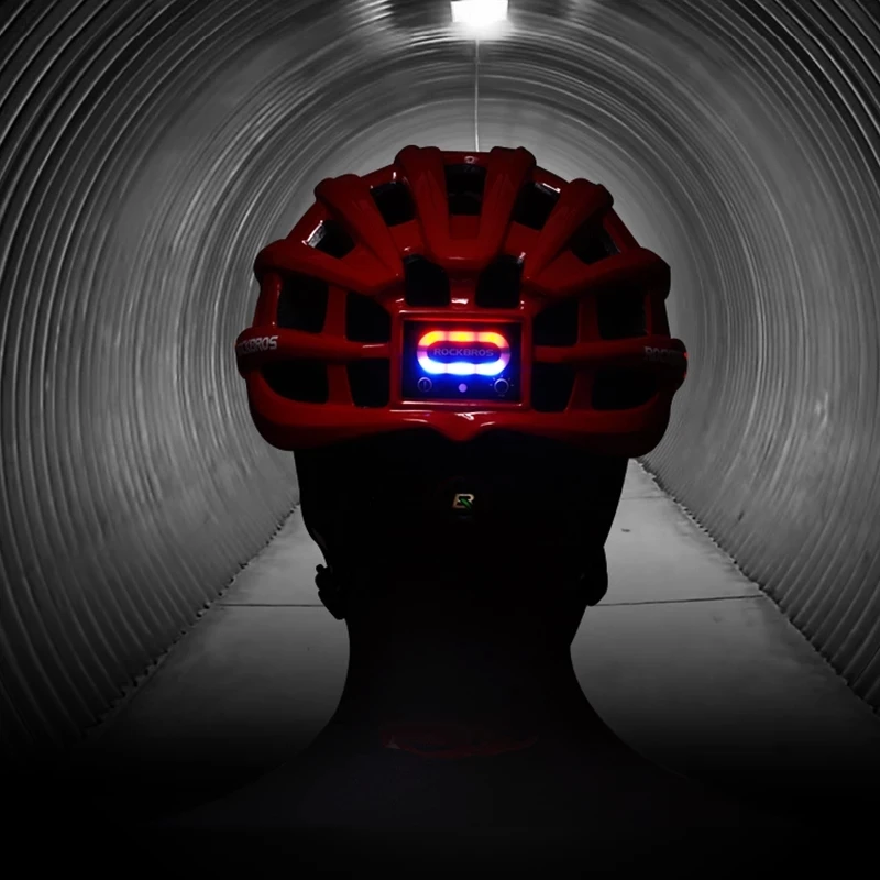 ROCKBROS Bike Headlamp Night Cycling Helmet With Glowing Headlight Warning Light MTB Bicycle Rechargeable Sport SafetyCap |