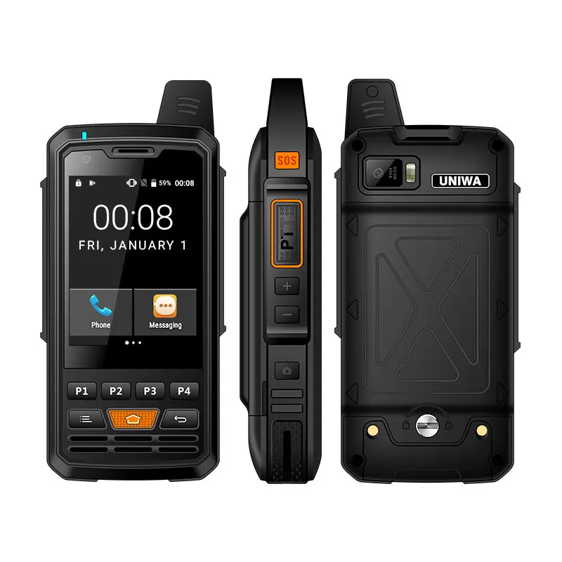 UNIWA Alps F50 2,8 дюймовый мобильный телефон 2G/3g/4G Zello Walkie Talkie Android 6,0 четырехъядерный MTK6735 смартфон 1 Гб+ 8 Гб rom мобильный телефон