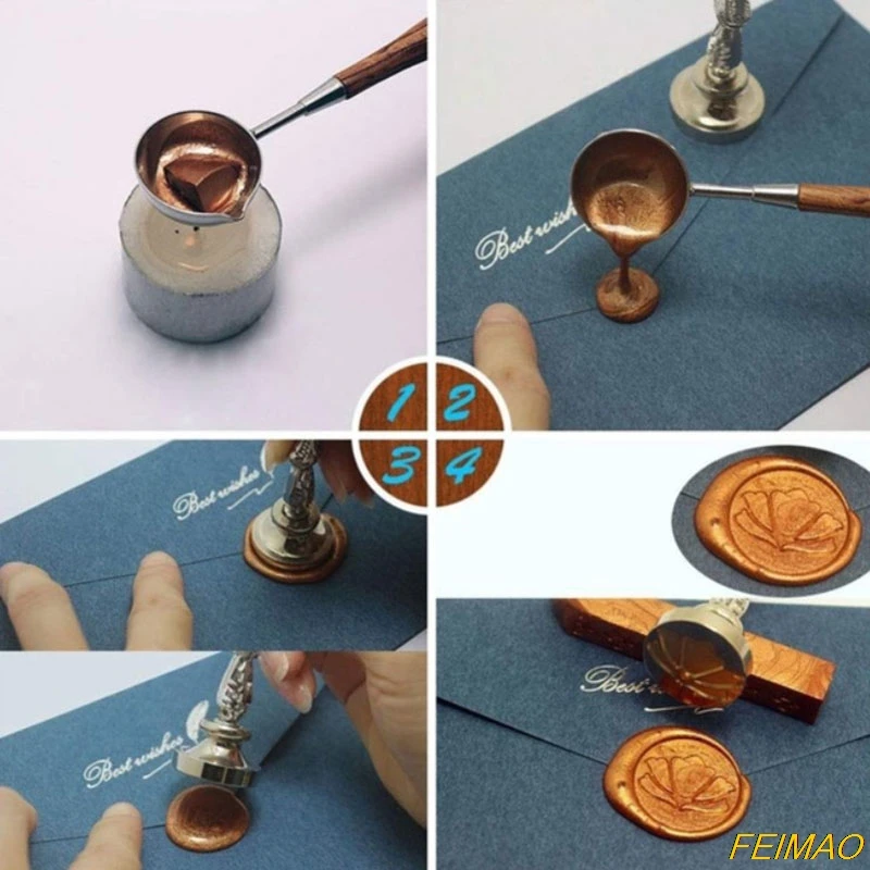 

100/200/760PCS Vintage Sealing Wax Beads Stamp Wax Seal for DIY Envelope Gift Wedding Card