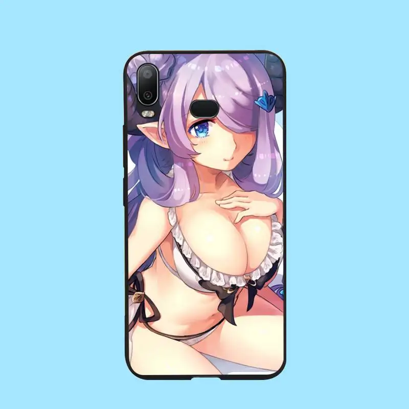 Японский кавайный сексуальный мягкий черный чехол для телефона PENGHUWAN с аниме