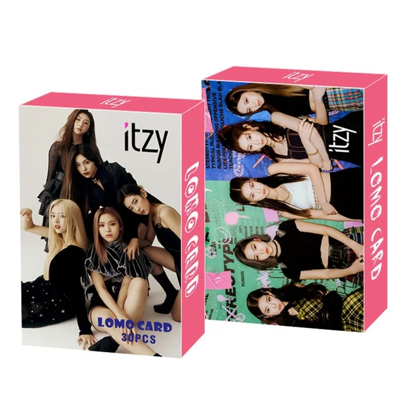 30 шт./кор. Kpop ATEEZ Astro SEVENTEEN IZONE ITZY Фотокарта Lomo Card фотографические карты Поклонники