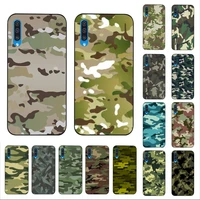 yndfcnb army green camouflage phone case for samsung a51 01 50 71 21s 70 10 31 40 30 20e 11 a7 2018