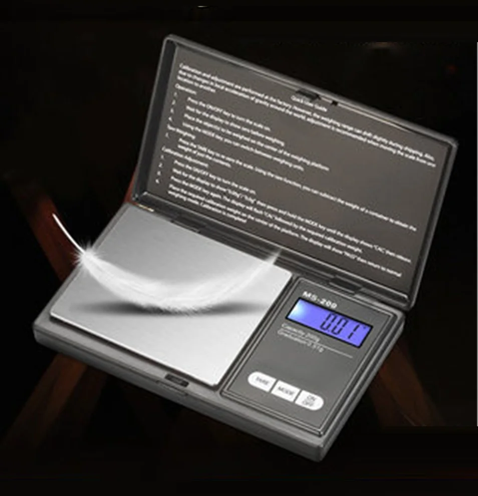 

200g 500g x 0.01g high precision Digital kitchen Scale Jewelry Gold Balance Weight Gram LCD Pocket weighting Electronic Scales