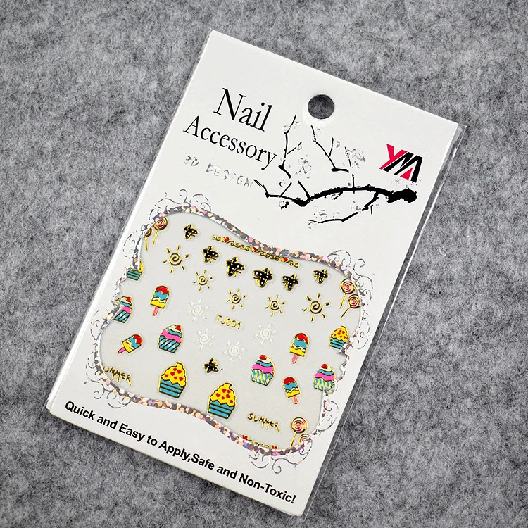 

30pcs mixed non-repetitive nail stickers, nail stickers, accessories, 3D decals