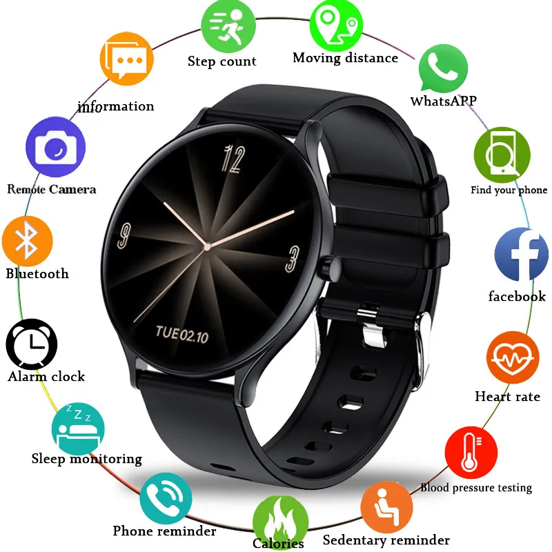 

Ultra-thin Smart Watch Men Waterproof Fitness Tracker body Heart Rate Blood Pressure SmartWatch Women For IOS Android