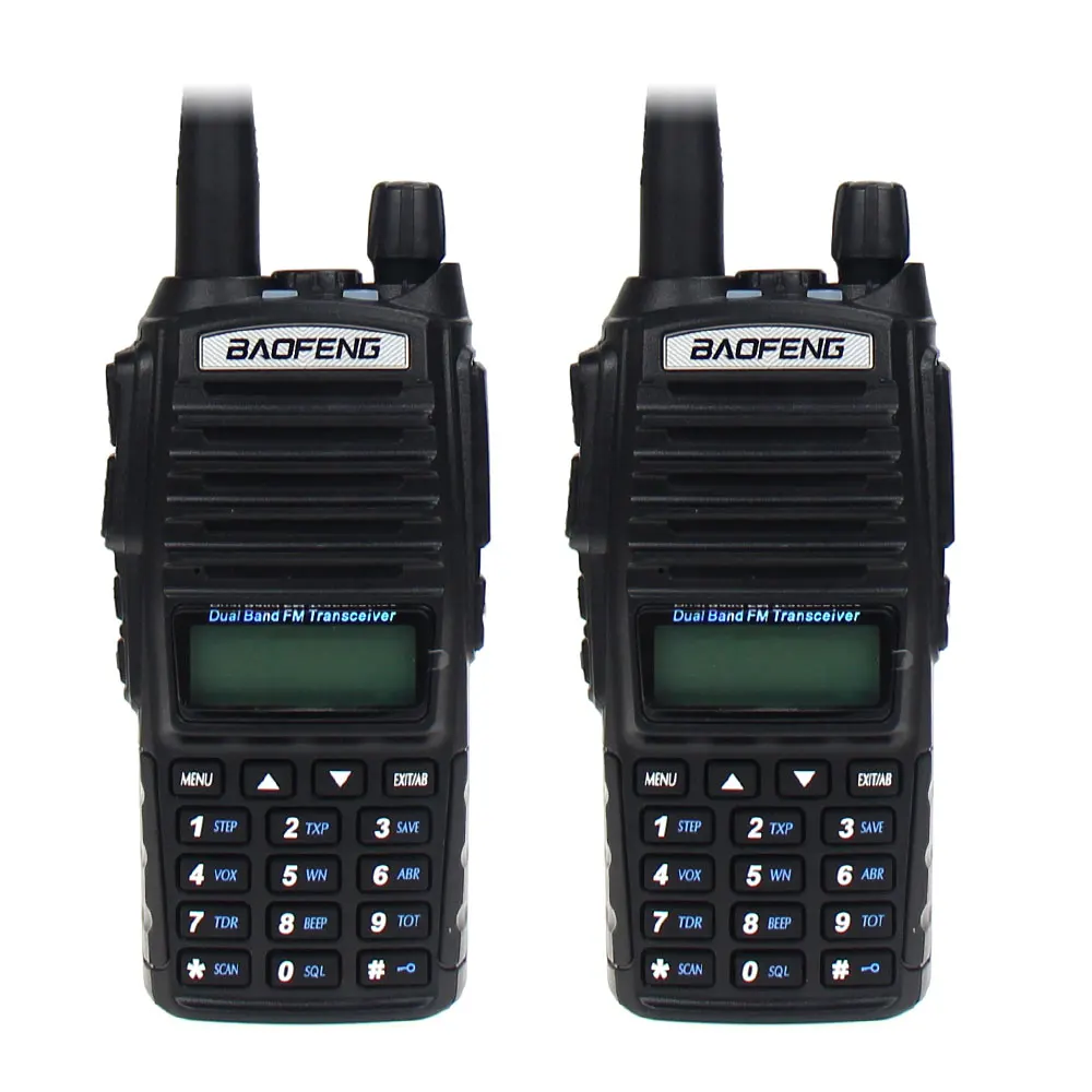 2 шт. Baofeng UV-82 двухдиапазонный VHF/UHF 136-174/400-520 МГц 8 Вт Портативный FM-трансивер