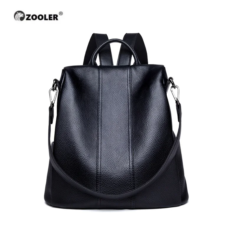 ZOOLER Full 100% Genuine Leather Backpack Women Real Skin Cow Backpacks Large Style Female Girl Travel Bags Z176