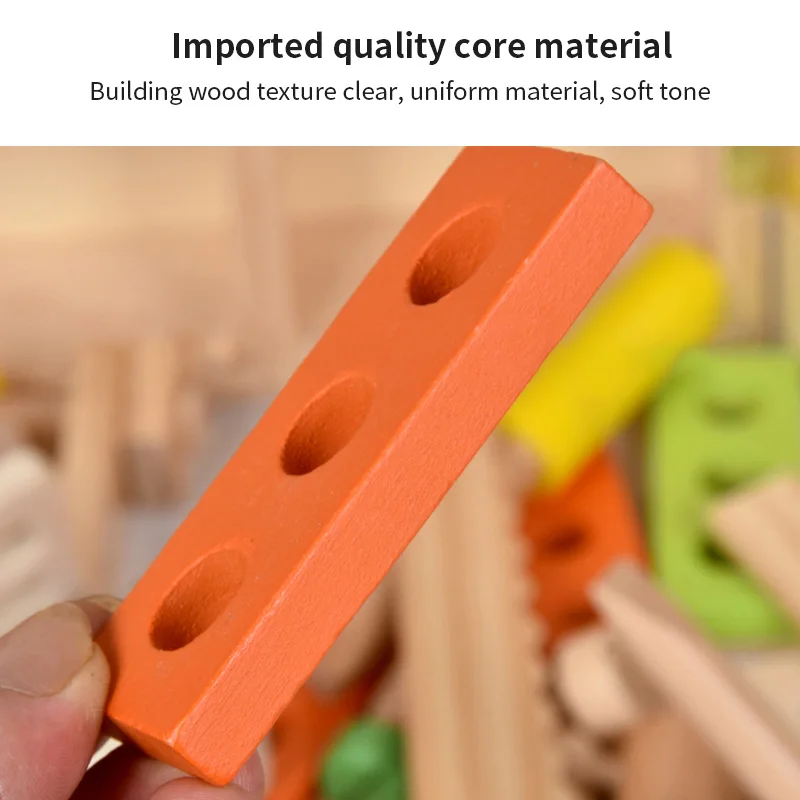 

Montessori Toys Nut DIY Wooden Disassembly Screw Baby Multifunctional Repair Tool Set Boy Puzzle Toy Educational Toy