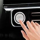 Кнопка запуска двигателя автомобиля, сменная крышка, стоп-переключатель, украшение для Infiniti Q30, Q50, Q60, Q70, QX30, QX50, QX60, QX70, QX80, аксессуары