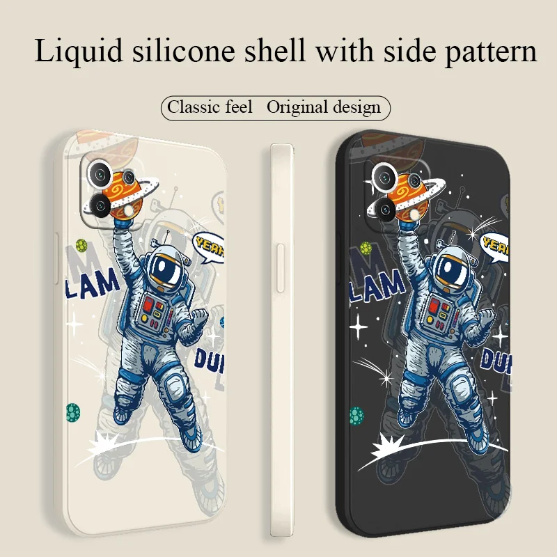

Planet Astronaut Case For Xiaomi Mi 11 lite Ultra 11i 10T 9T Pro Lite 10 10S 9 8 lite Pro Poco F2 X2 F3 Pro Phone Back Cover