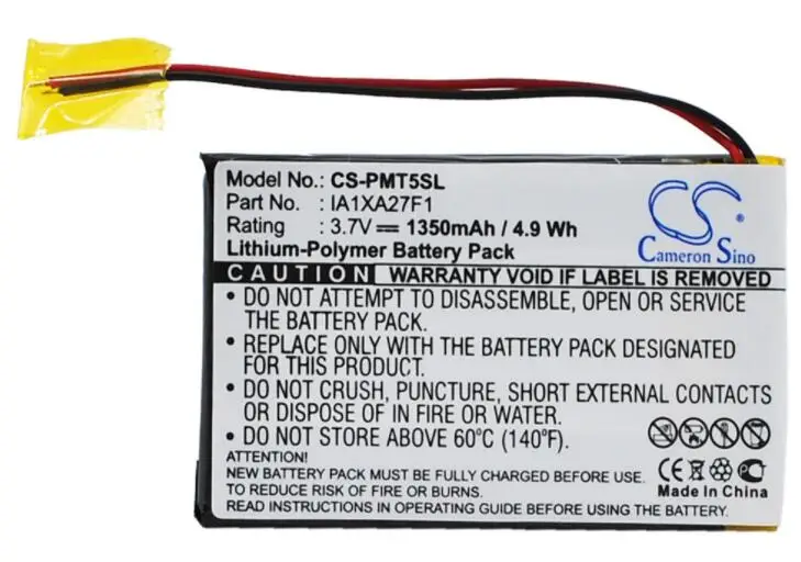Cameron sino 1350mah аккумулятор для пальмового вольфрама T5 IA1XA27F1 PDA карманный ПК