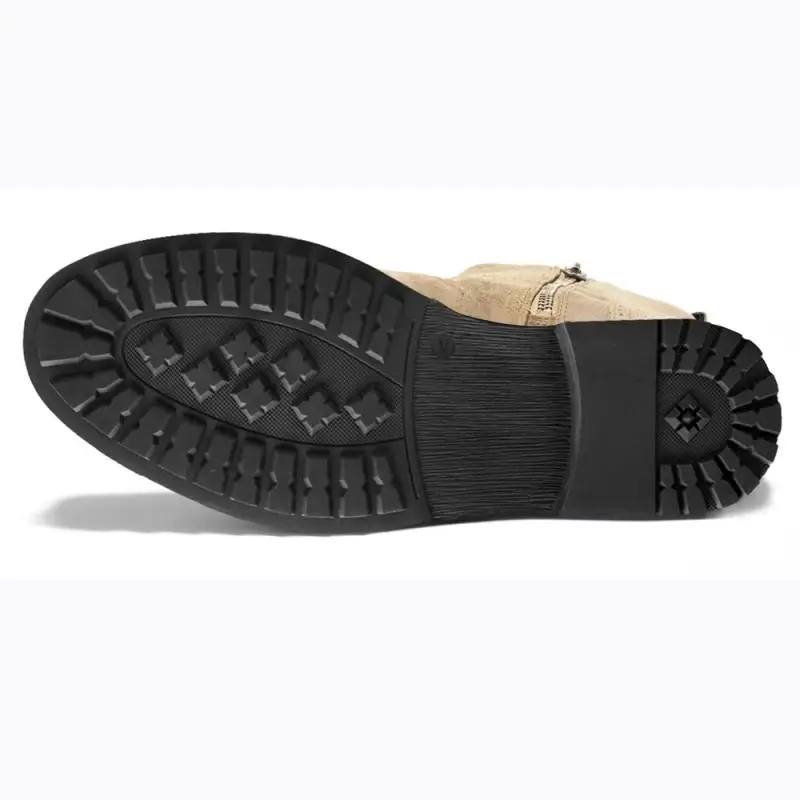 Демисезонные мужские ботинки челси из флока теплые мотоциклетные на молнии