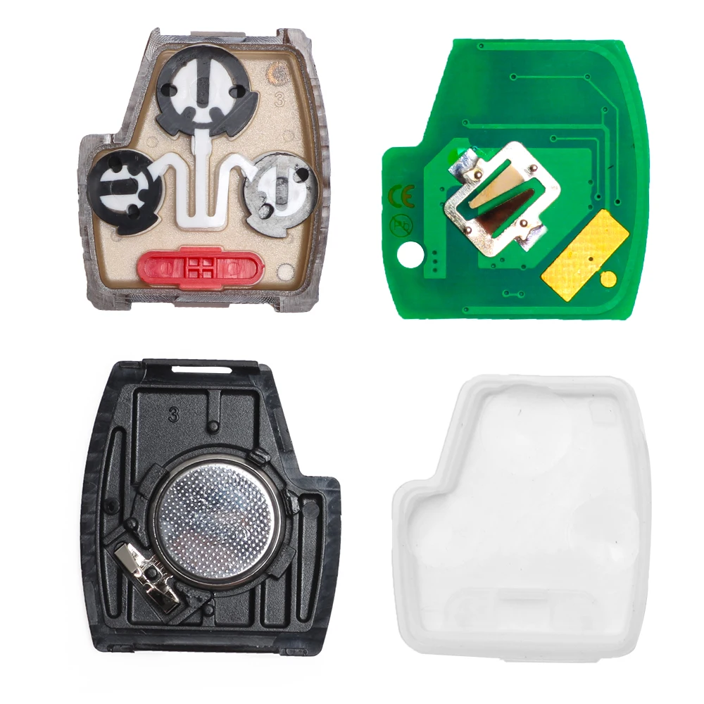 KEYECU 2 шт./лот 3 кнопки новая Замена дистанционного ключа Fob 433 МГц ID46 чип для Honda Accord