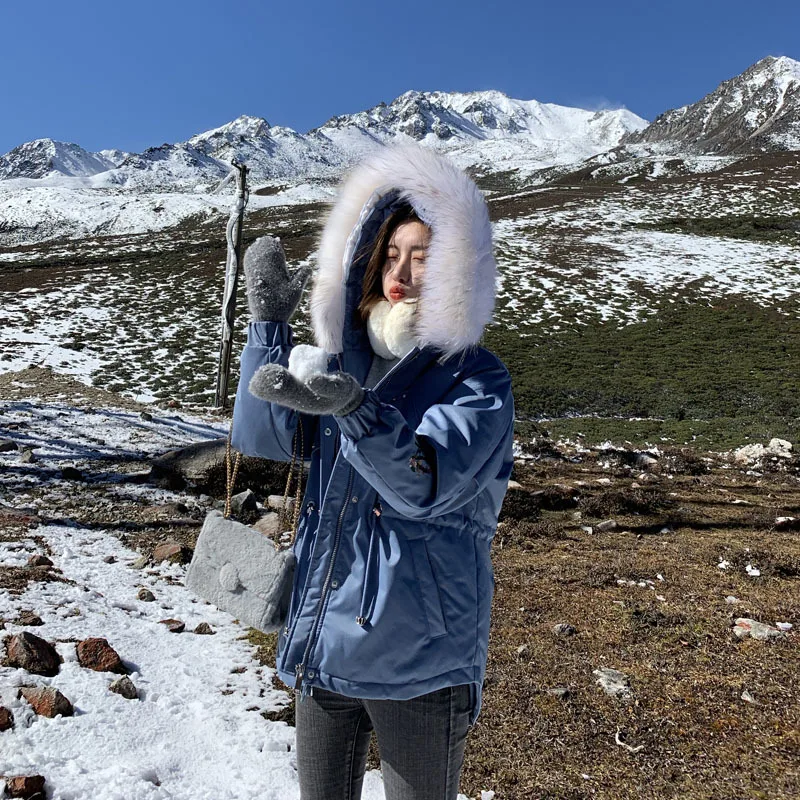 Зимняя куртка женская пуховик плюс размер короткая белая утка пух большой