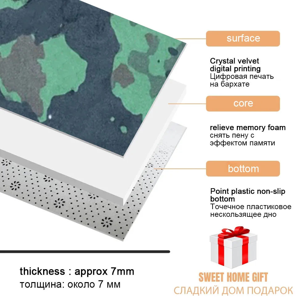 Скандинавский коврик для гостиной противоскользящие фланелевые коврики