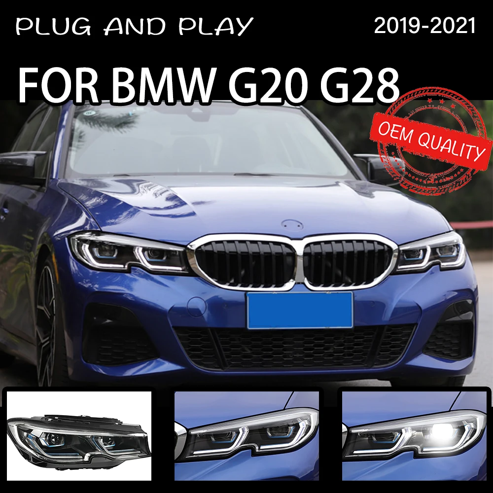 

Фара для автомобиля BMW G20 2019-2021 G28, автомобильная фара, DRL Hella 5, ксеноновые линзы, Hid H7, M3, 320i, 325i