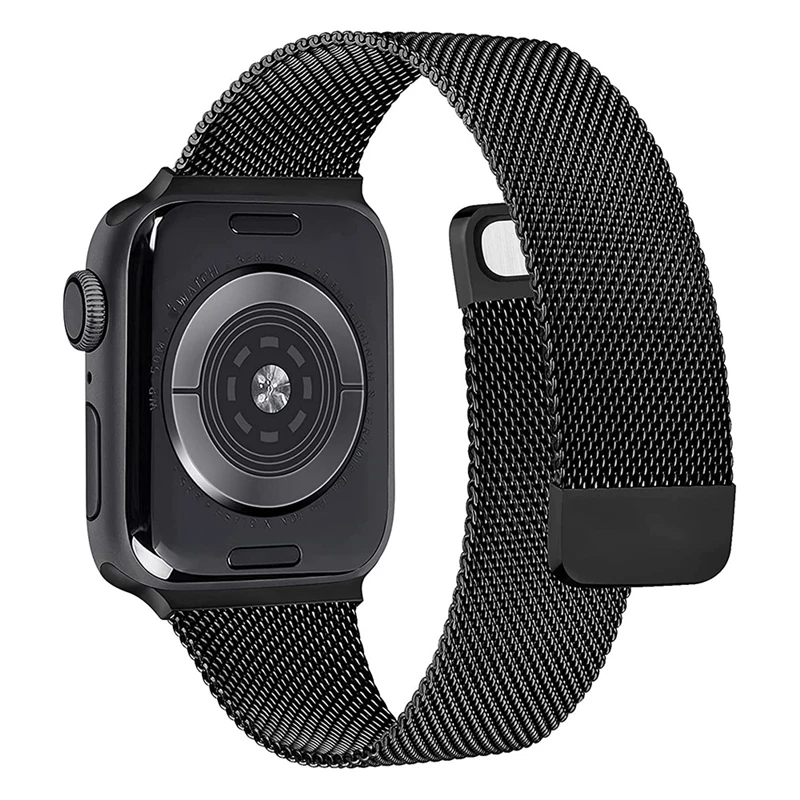

Браслет для Apple Watch 7 6 SE Band 45 мм 41 мм 44 мм 40 мм, магнитный ремешок из нержавеющей стали для iWatch Series 3 4 5 42 мм 38 мм