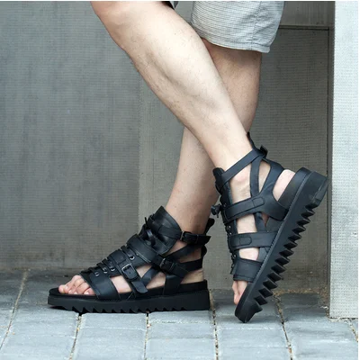 

New outdoor Sandals Roman Sandals England Korean Trend High-top Sandals Designer Shoes Men Gladiator Summer Fashion Casual Shoe