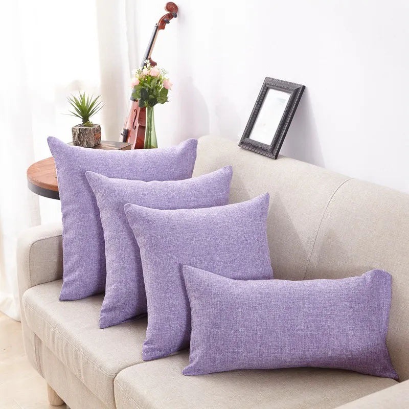 Чехол для подушки прямоугольной формы однотонный чехол гостиной 30x50 см Диванный