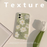 flower phone case for iphone 11 12 12pro ins summer shell for iphone 78se xs xr xsmax fashion cover for iphone 7 puls 8plus