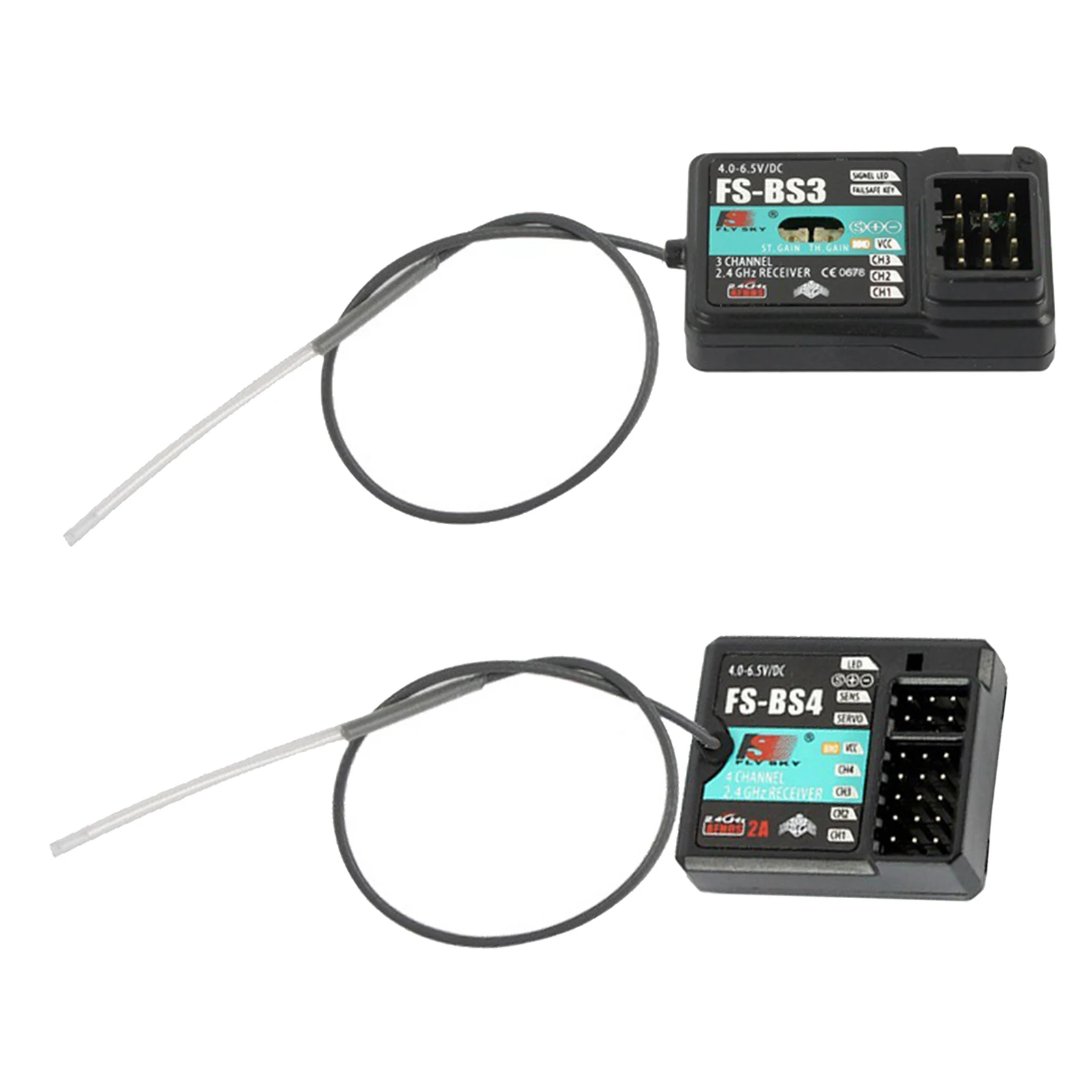 

Remote Control Receiver with Gyro Safe for RC Car Boat Replacement Accessory