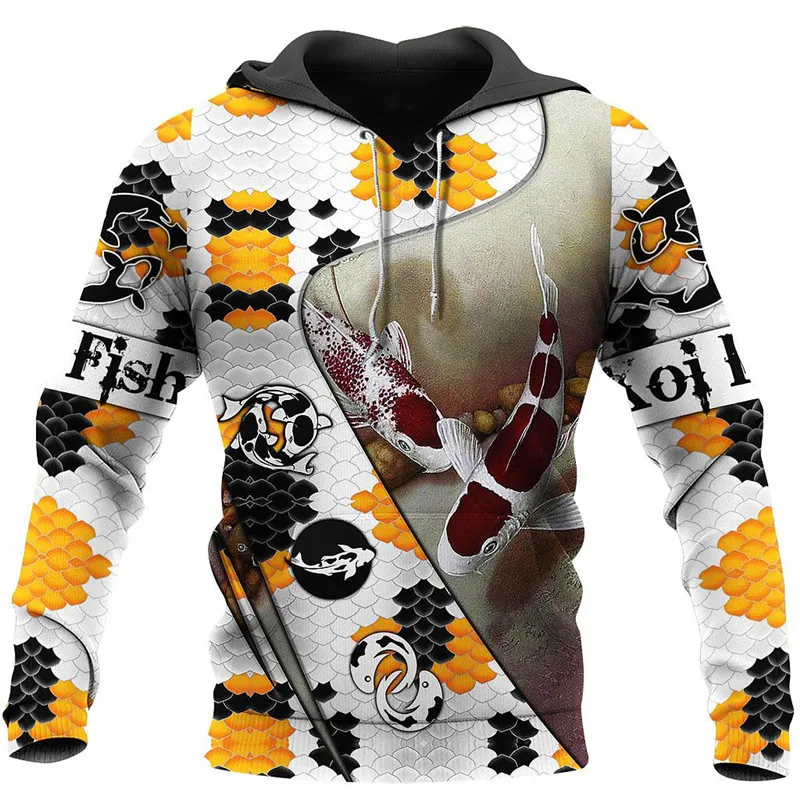 

Fashion Koi men's / women's 3D printed Street Harajuku hip hop Sweatshirt / 3D casual printed Hoodie / casual Hoodie